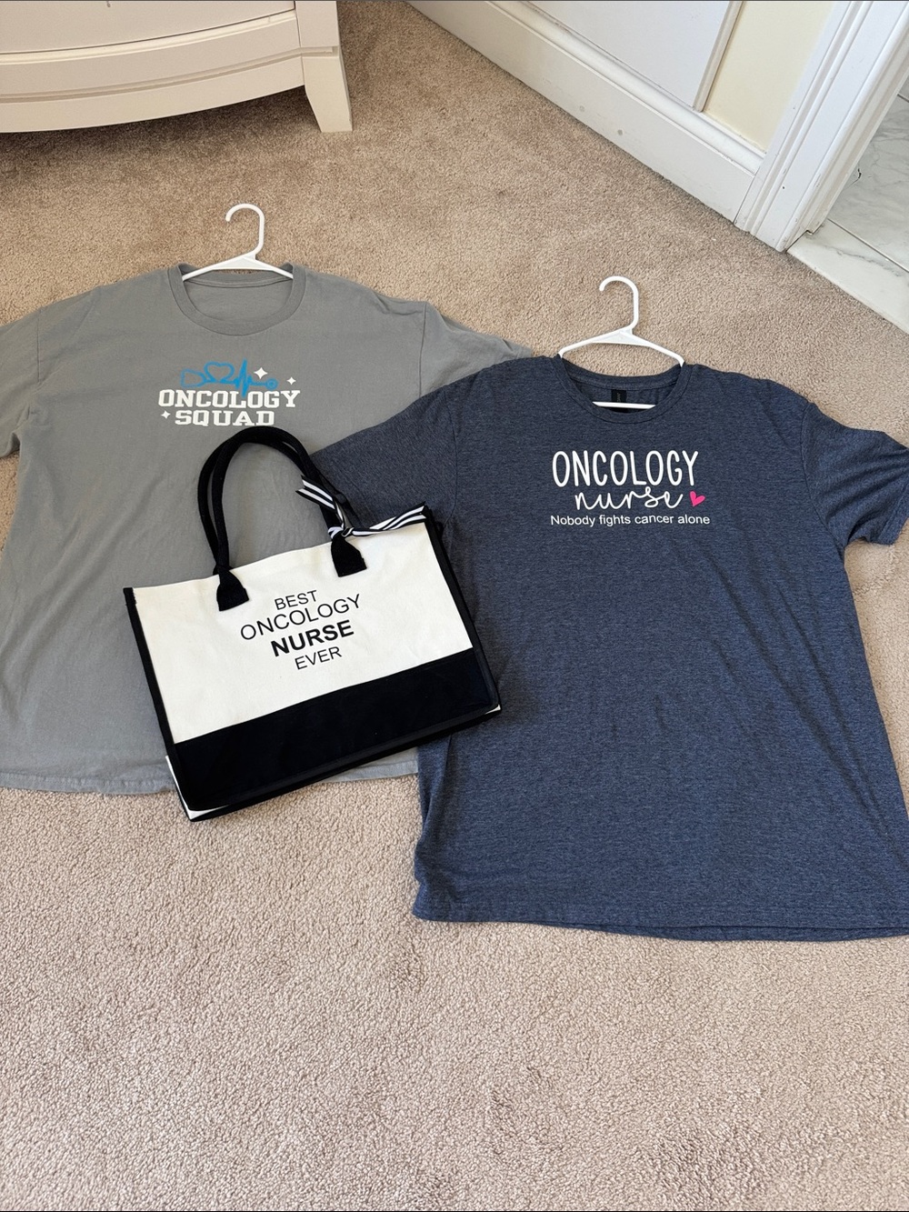 NURSE   Oncology Nurse Short Sleeve Tee - Navy
